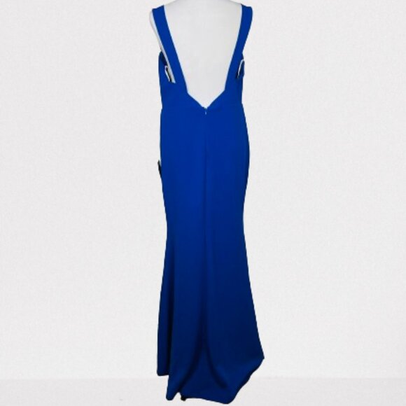 Lulus NEW Commotion-Worthy Bustier Backless Maxi Dress Size XL Royal Blue - Picture 8 of 13